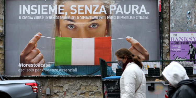 Italy sees 651 new virus deaths, toll nears 5,500