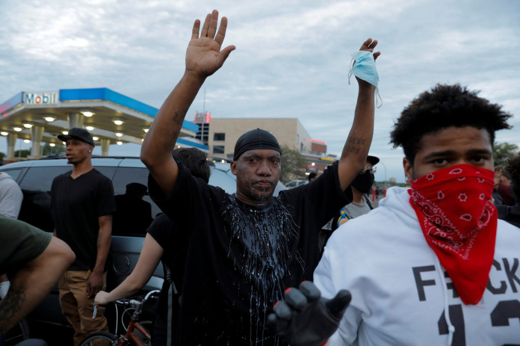 Protests over killing of African American held in Dublin