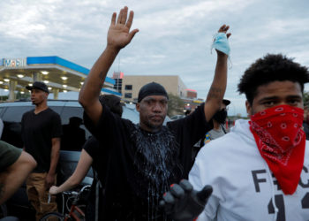 Protests over killing of African American held in Dublin