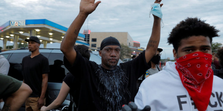 Protests over killing of African American held in Dublin