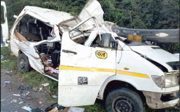 Breaking: Eight young Ghanaian footballers killed in ghastly bus accident