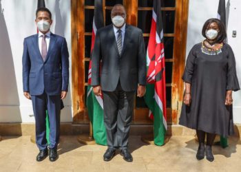 Breaking: New Chinese ambassador to Kenya presents credentials to president