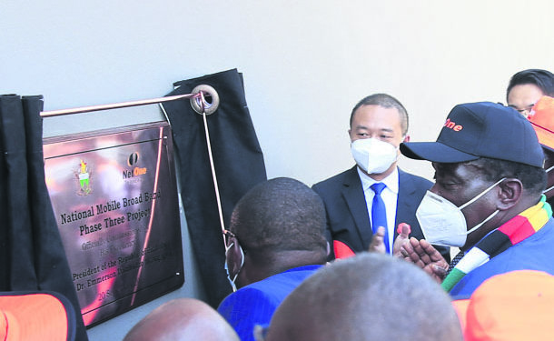 Zimbabwean President Emmerson Mnangagwa on Monday launched the National Mobile Broadband project