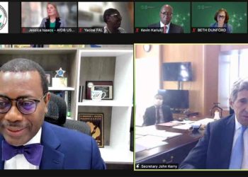 President Biden’s Special Envoy for Climate, Secretary John Kerry Meets African Development Bank President, Akinwumi Adesina on Climate Financing for Africa