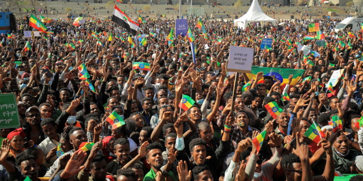 ADDIS ABABA: Ethiopians rally to denounce foreign interference