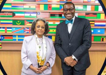 Ethiopian President Sahle-Work Zewde and African Development Bank chief Akinwumi Adesina discuss Ethiopia’s development priorities