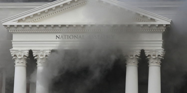 South Africa's National Assembly "extensively destroyed" by a fire