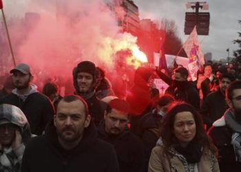 At least 100,000 people took to the streets of France after president vows to ‘piss off’ the unvaxxed
