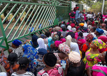 Nigerian women protest at National Assembly