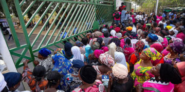 Nigerian women protest at National Assembly