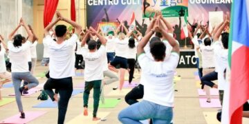 The Embassy of India in Equatorial Guinea celebrated the 8th International Day of Yoga