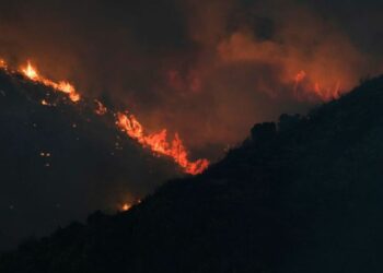 Spain: Valencia Wildfire Rages on as Fire Crew Brush Death