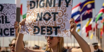 Activists protest on sidelines of IMF and World Bank annual meeting