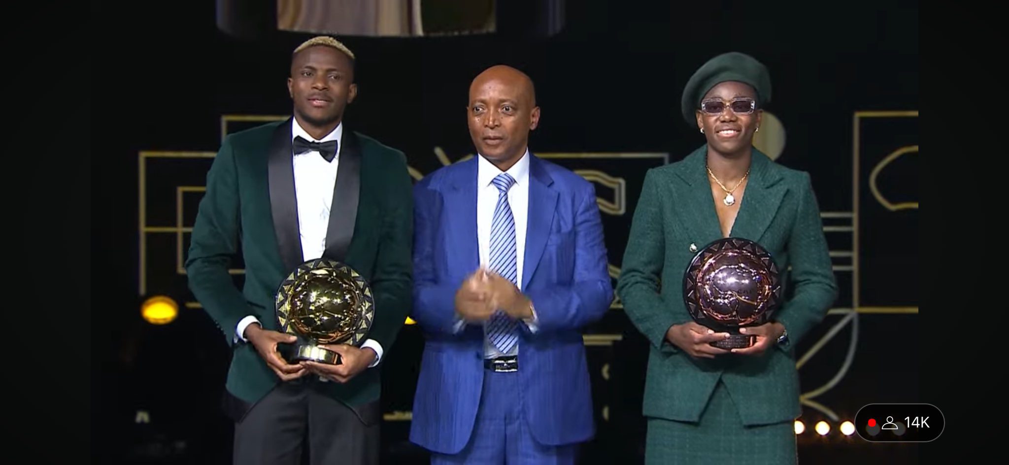 Nigerian football stars shine at CAF 2023 Awards