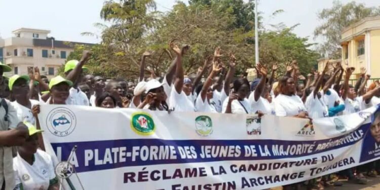 Central African Republic: Youth in Bangui call for Touadera’s re-election
