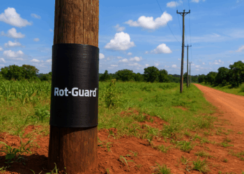 Uganda could save $8M with rot-guard on electric poles
