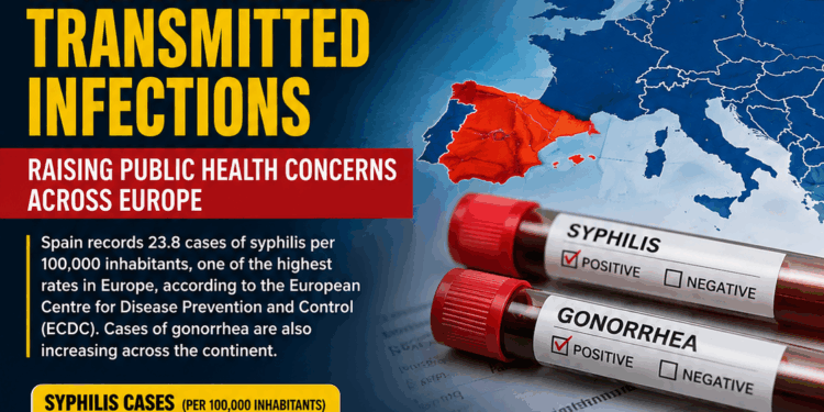 Spain Records Sharp Rise in Sexually Transmitted Infections, Leading European Syphilis Rankings
