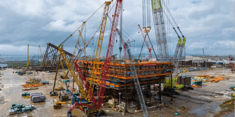 Asia’s Largest Offshore Crude Oil Processing Platform Reaches Major Construction Milestone