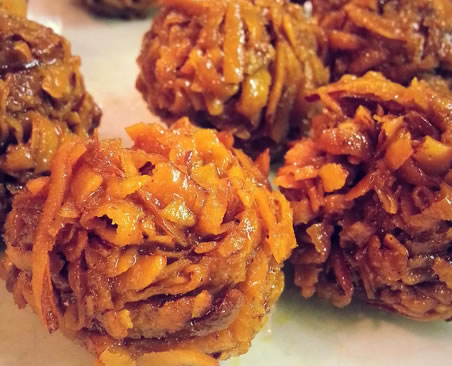 How to make Ghanaian Caramel Coconut Balls Recipe