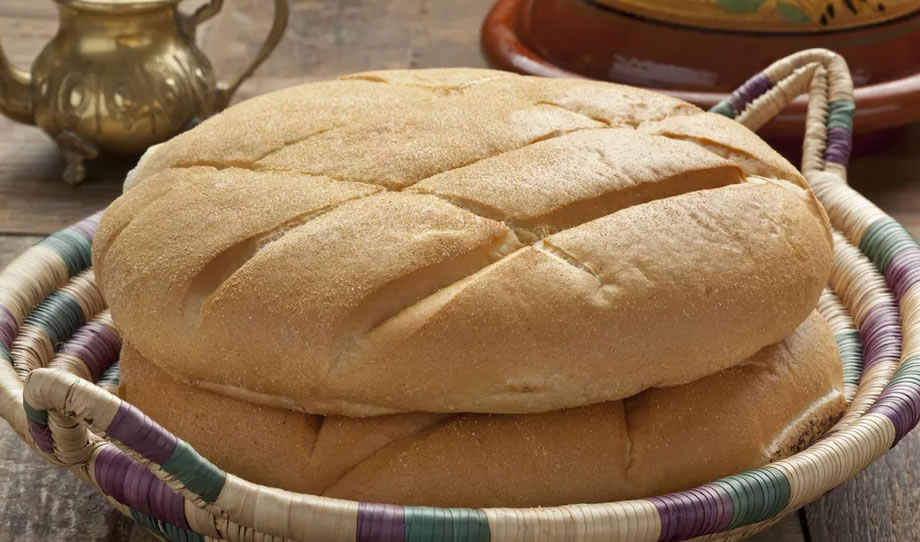 Khobz - Basic Moroccan White Bread - Africa food recipe