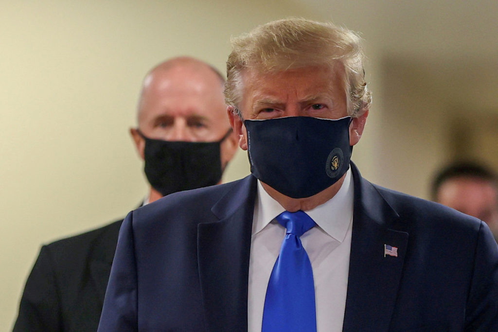President Trump appears to endorse wearing masks by tweeting doing so is 'patriotic'