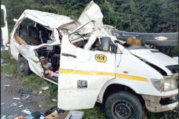 Breaking: Eight young Ghanaian footballers killed in ghastly bus accident