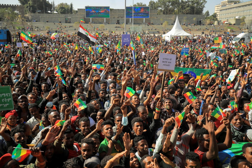 ADDIS ABABA: Ethiopians rally to denounce foreign interference