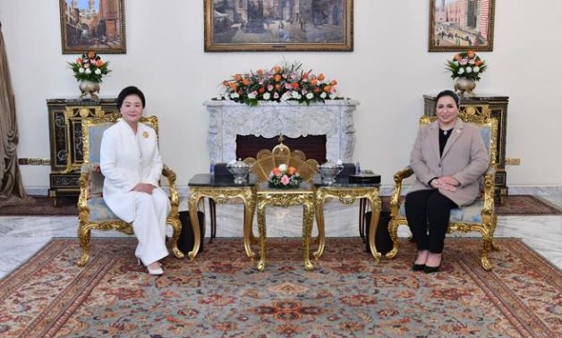 CAIRO: Egyptian, South Korean first ladies discuss youth empowerment, Egypt’s efforts to provide decent life to citizens