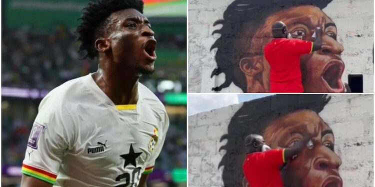 AfroSports: Heartening Mural Of Black Star, Mohammed Kudus Surfaces