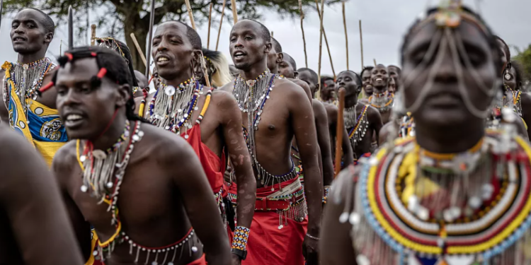 Hundreds of young Maasai in Kenya undergo right of passage to adulthood