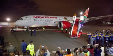 Kenyan plane diverted in London after potential issue