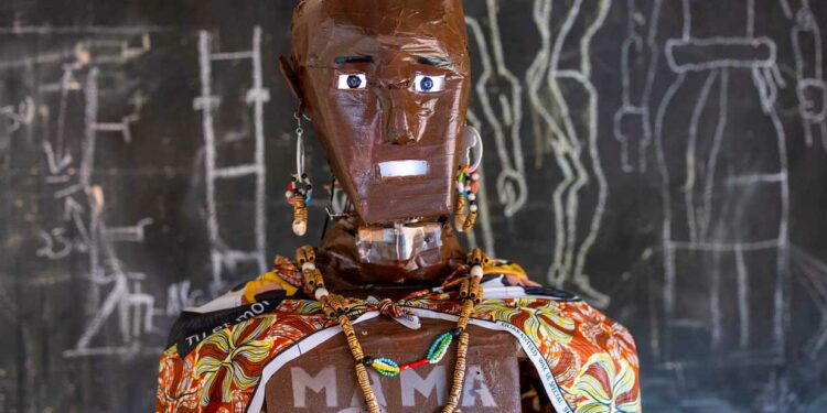 Central African Republic: a student creates a cultural and ecological robot